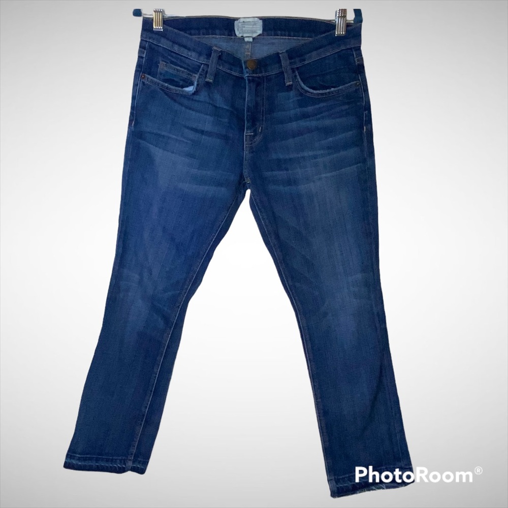Current Elliot Jeans Raw Hem Blue Size 27